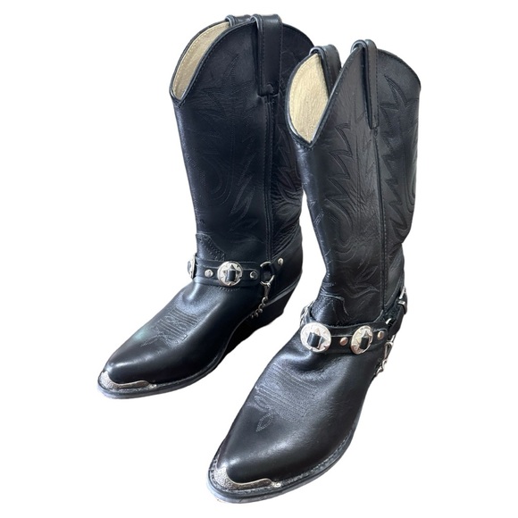 Durango Women’s 11” Leather Black Boots Size 8M - Picture 2 of 9